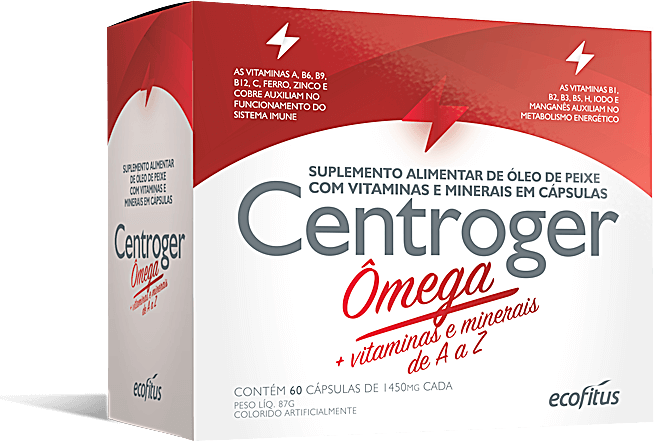 Centroger Ômega Vitaminas e Minerais de A a Z