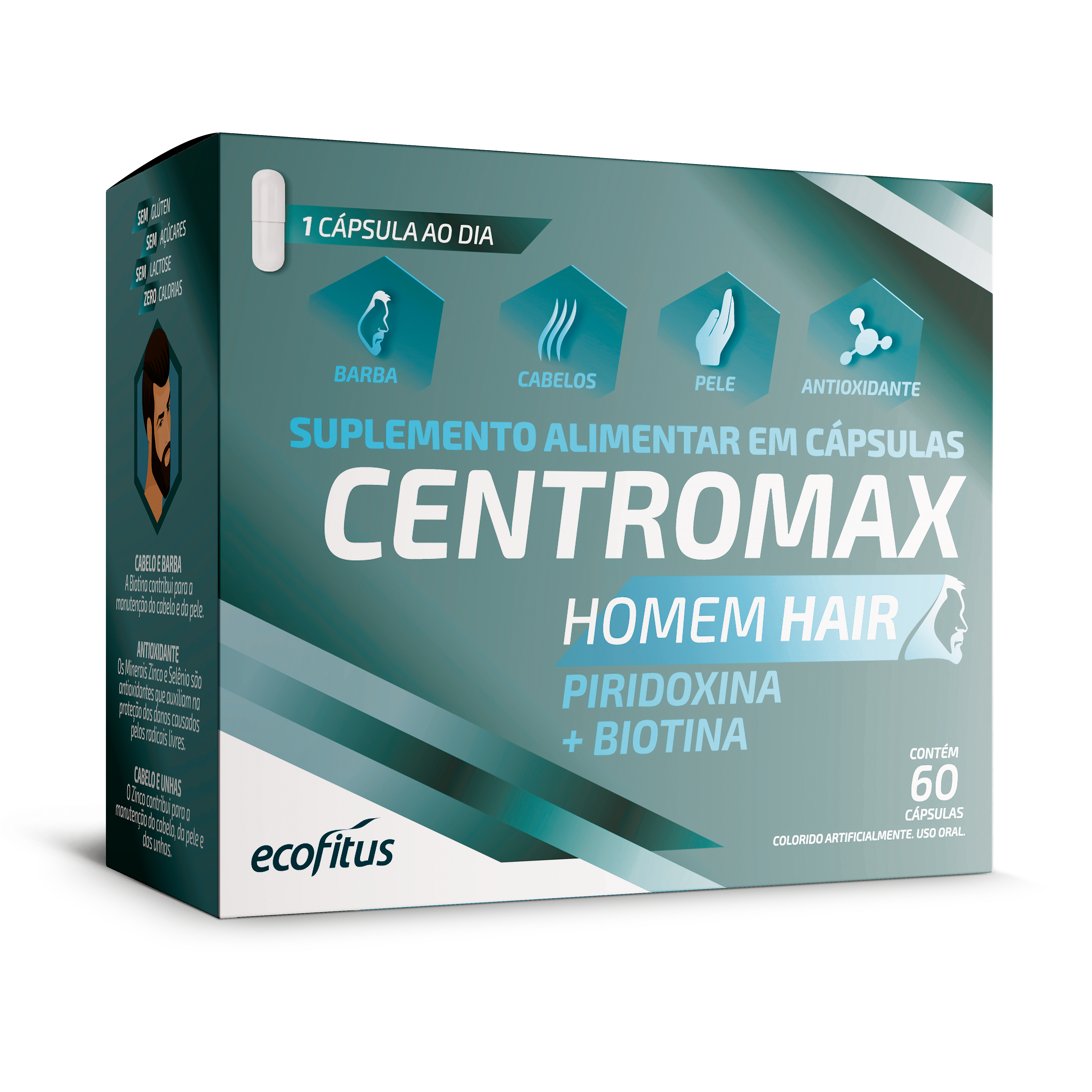 Centromax Homem Hair 60 cps