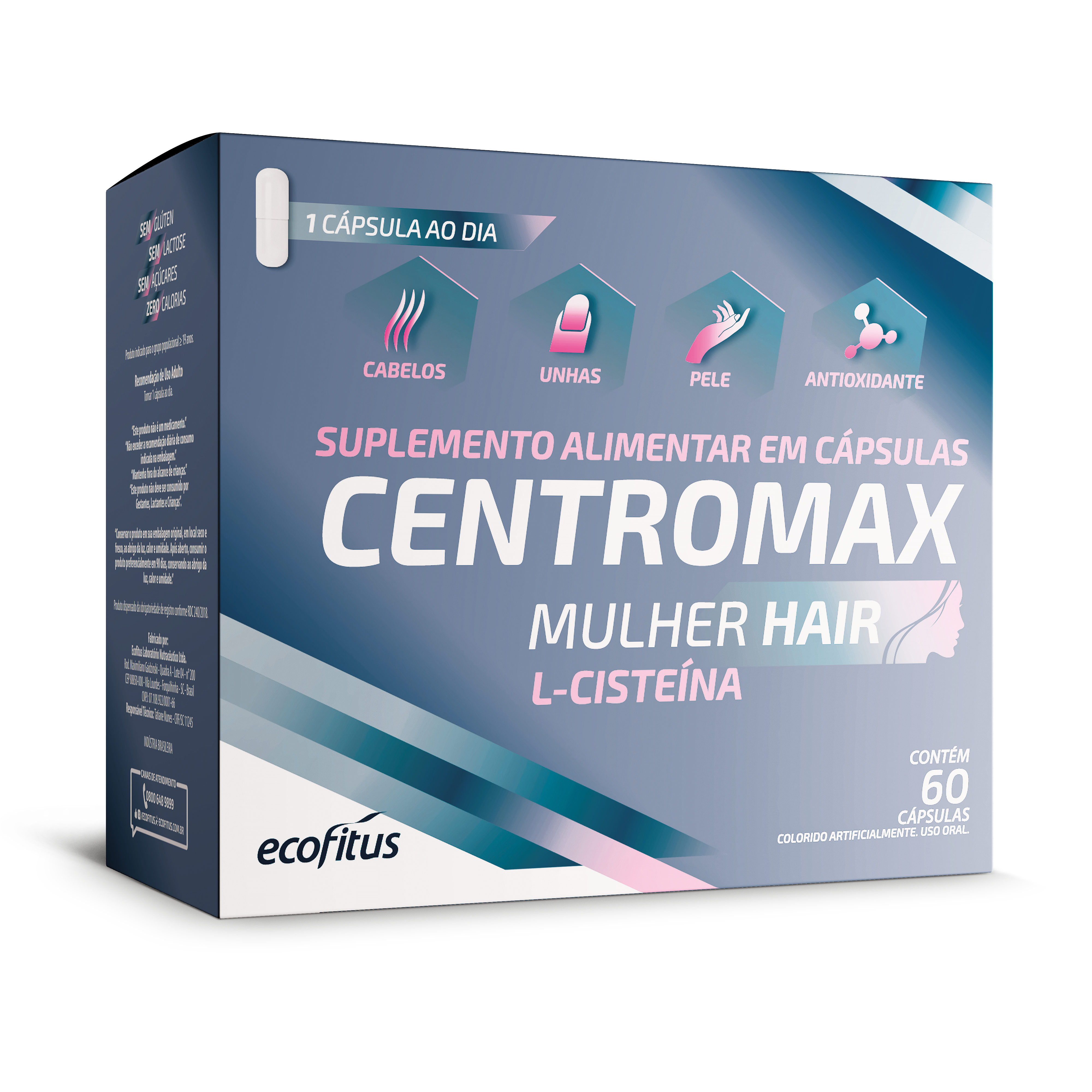 Centromax Mulher Hair 60 cps