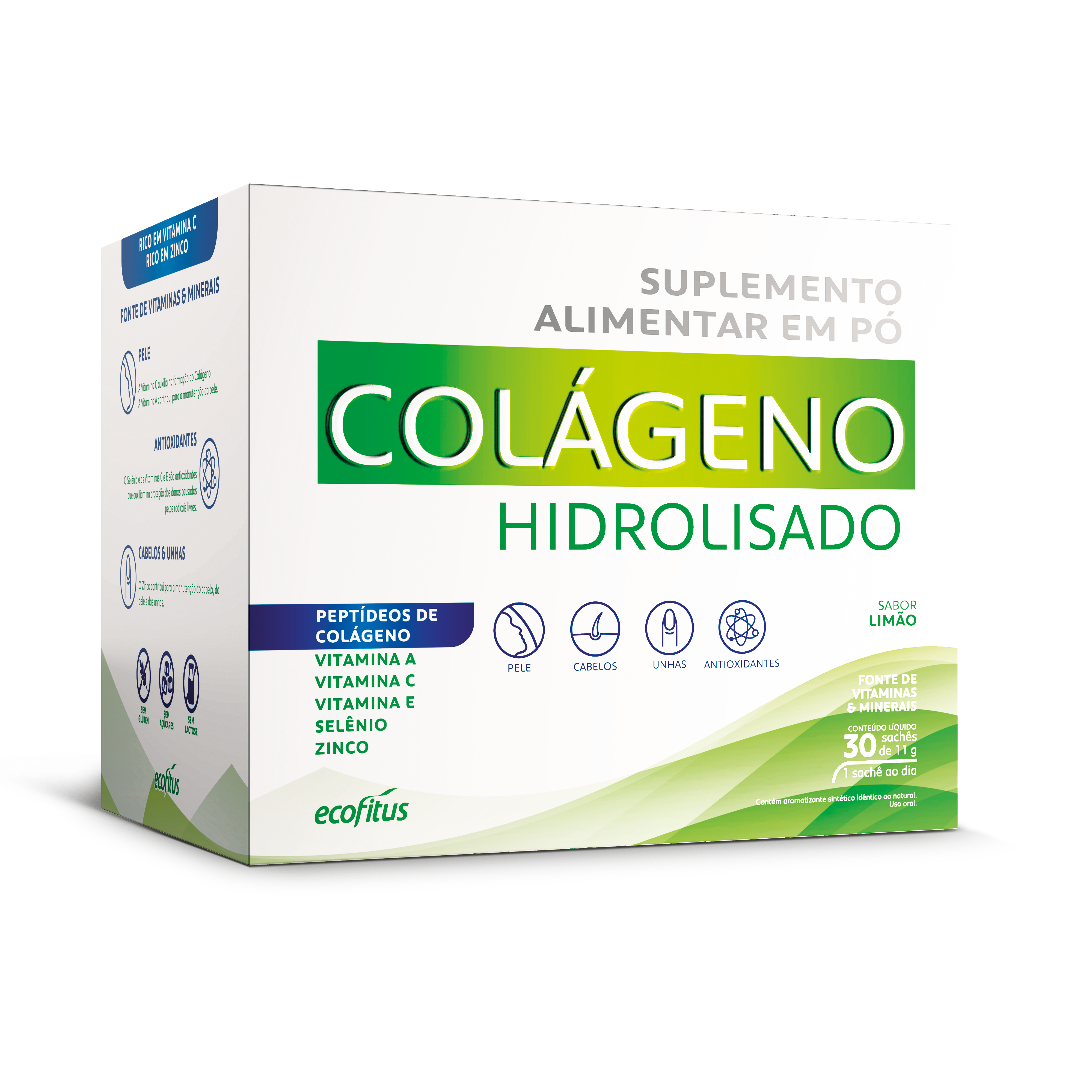 Colágeno Hidrolisado Sabor Limão