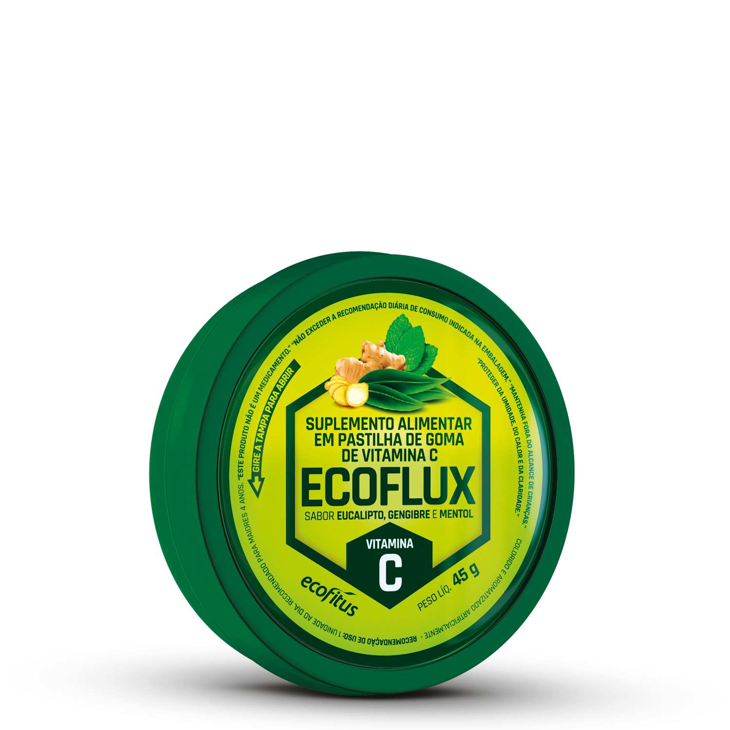 Ecoflux Pastilha de Goma 45 g